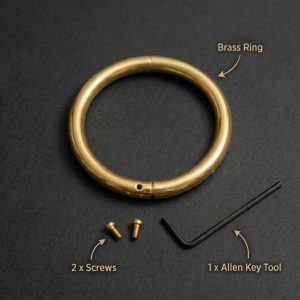 3 inch - Gold Bull Ring Bracelet Blank DIY - Cowboy Cartier Style Bangle